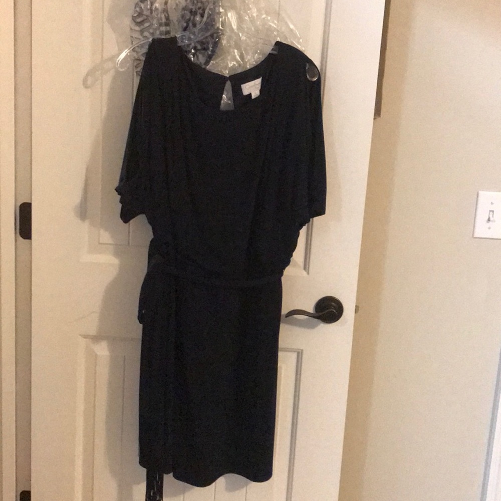 Jessica Simpson cold shoulder dress.